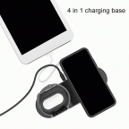 Wireless Phone Charger for Mobile Phones USB port for iPad Tablet Qi Charger Stand for Earphone/Apple Watch 