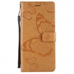Emboss Butterfly Wrist Strap Flip Wallet Case Cover For Huawei Honor Play 3 20 Pro Nova 5T 5I