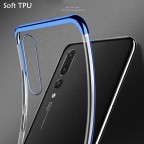 Ring Stand Holder Transparent Clear Plating Soft TPU Phone Case For Huawei P20 Lite Pro