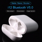 I12 TWS 2019 Earbuds Bluetooth 5.0 i12 TWS Headphones for iPhone Android 