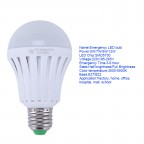 Intelligent LED Bulb Lamp Night Light E27 Rechargeable Emergency Smart LED Light Bulb with hook 