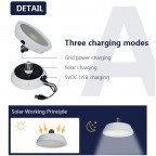 Intelligent automatic charging led emergency bulb 10w