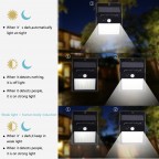 Modern led solar sensor decorative waterproof wall light lamp garden lights led for outdoo