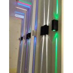 2W Double-headed LED wall lamp indoor and outdoor multi-color 